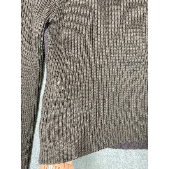 Sweater Jacket Womens Medium Brown Lamb Wool Blend Silvia Novelli Noba Italy - Picture 11 of 13